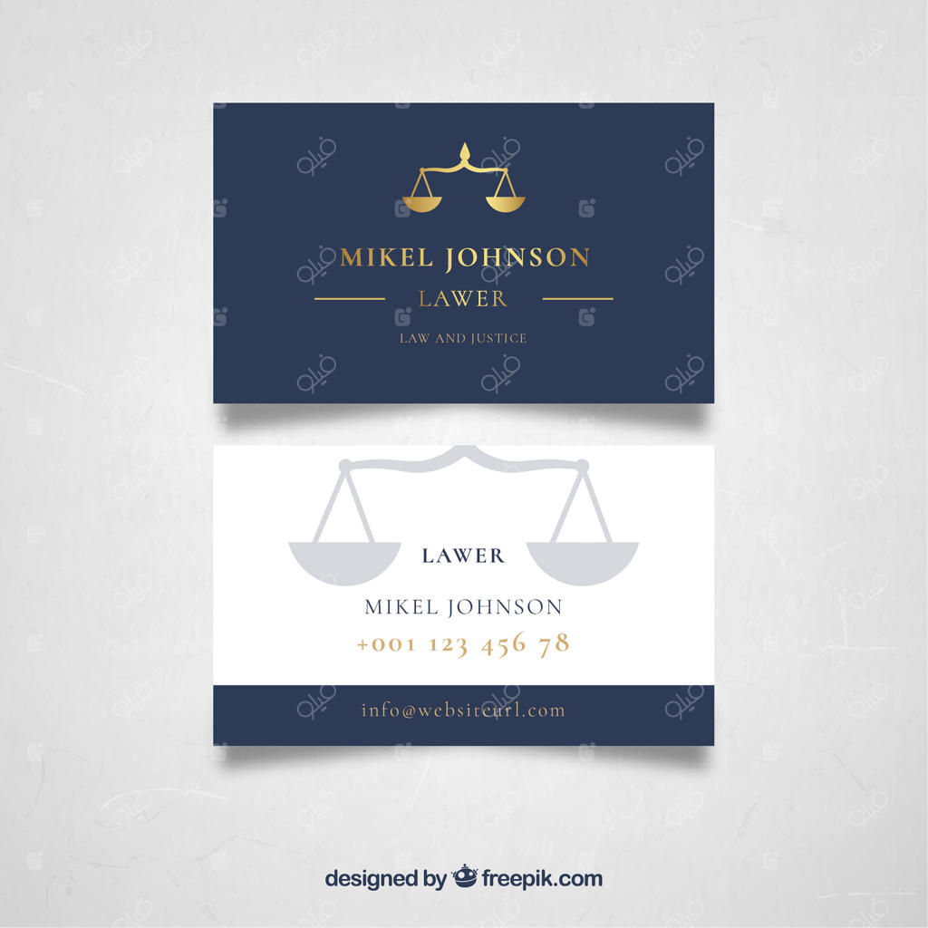 قالب کارت ویزیت وکیل