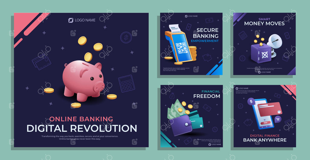 پست‌های اینستاگرامی در مورد کسب‌وکار بانکی