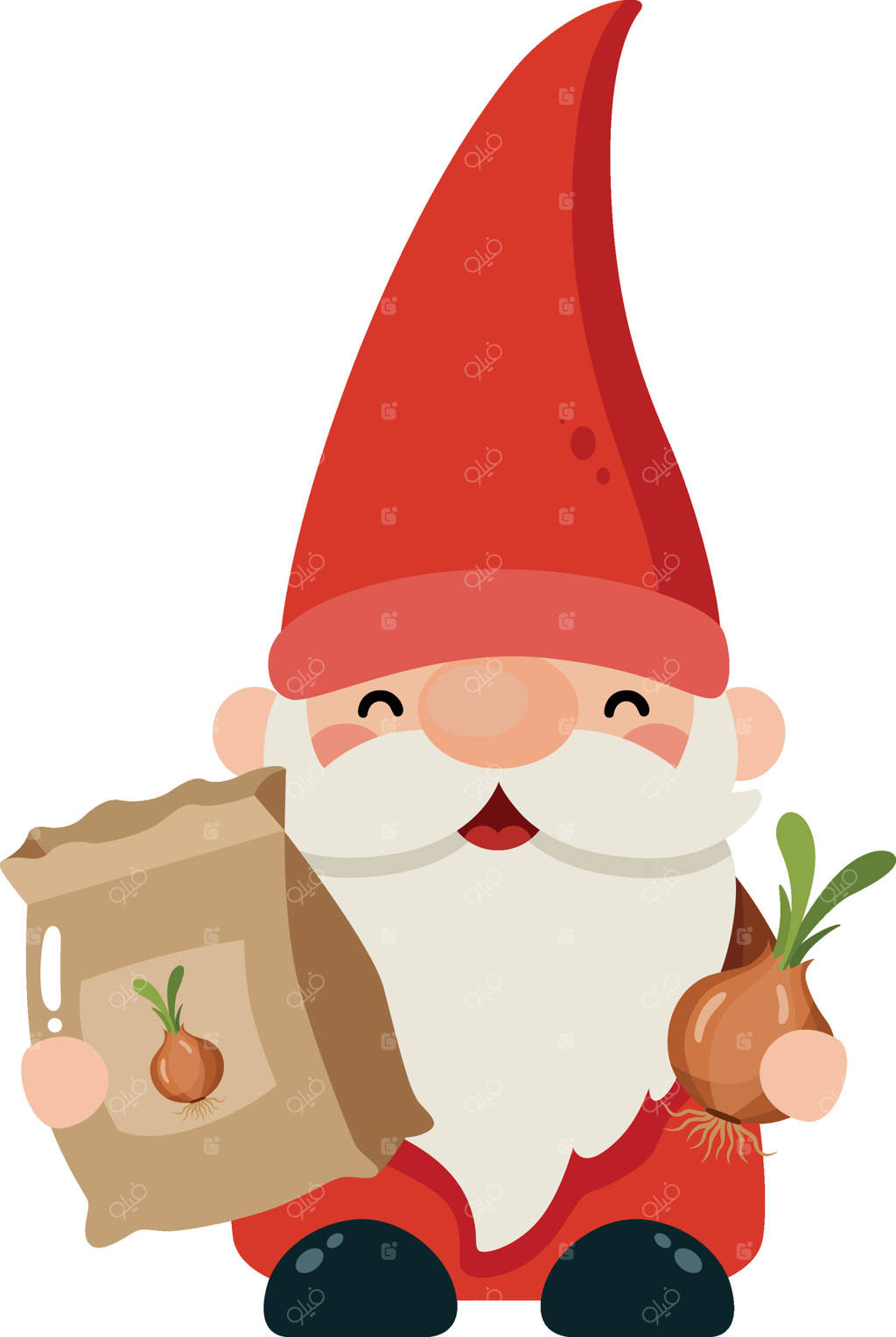 کوتوله باغ بامزه با پیاز و دانه‌ها