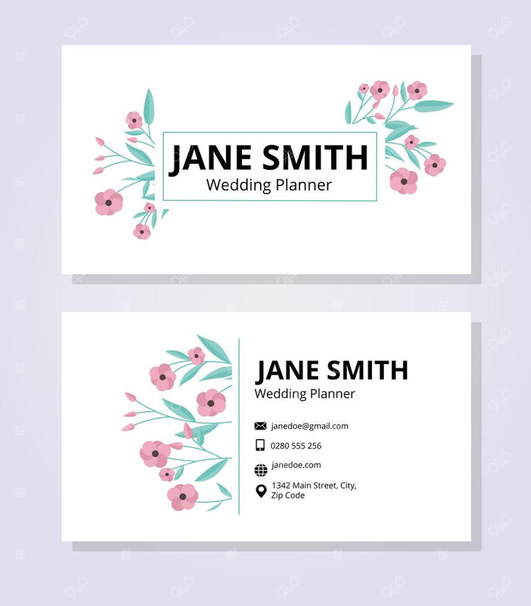 قالب کارت ویزیت زنانه