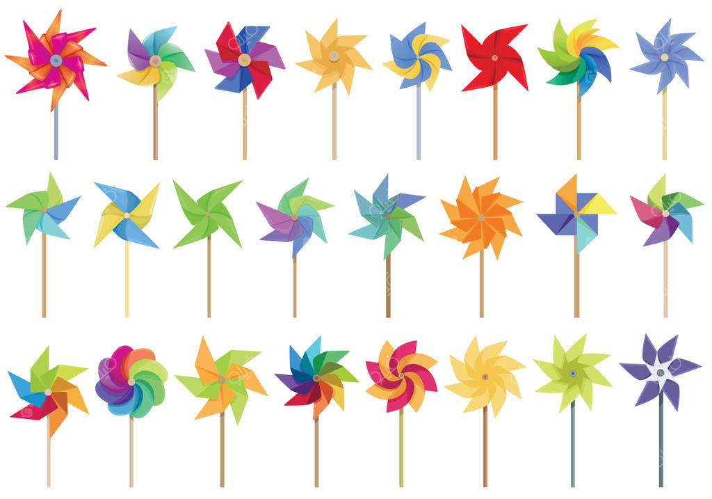 مجموعه آیکون‌های بادی - برد. اسباب‌بازی بادی