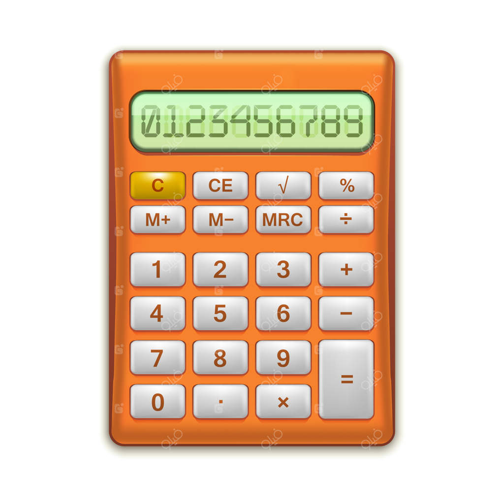 ماشین‌حساب الکترونیکی قرمز، تجهیزات ریاضی برای آموزش و دفتر کار