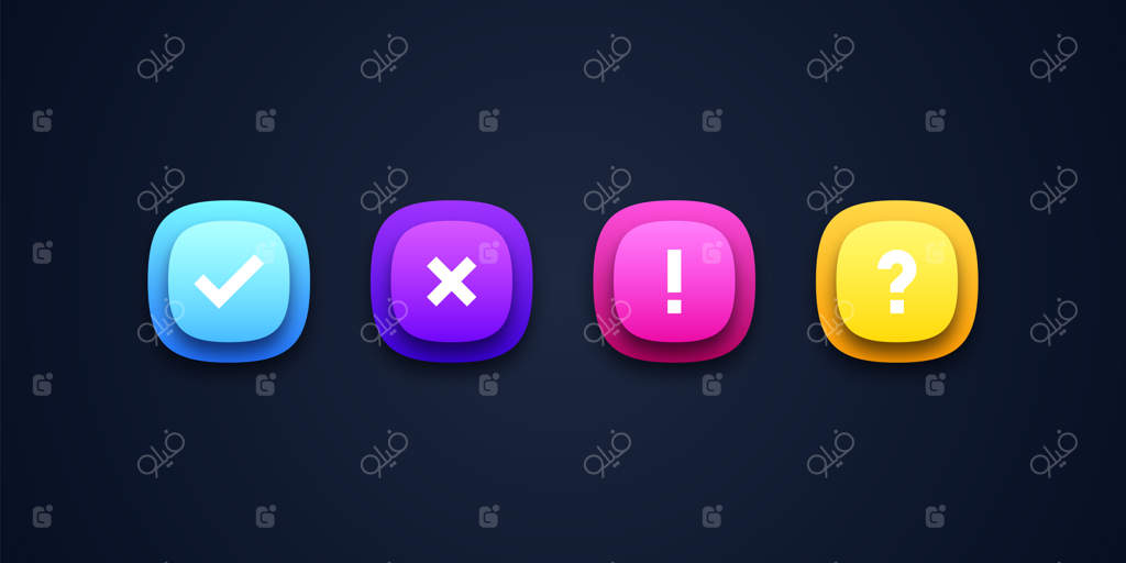 طراحی و تصویرسازی آیکون‌های علامت‌گذاری