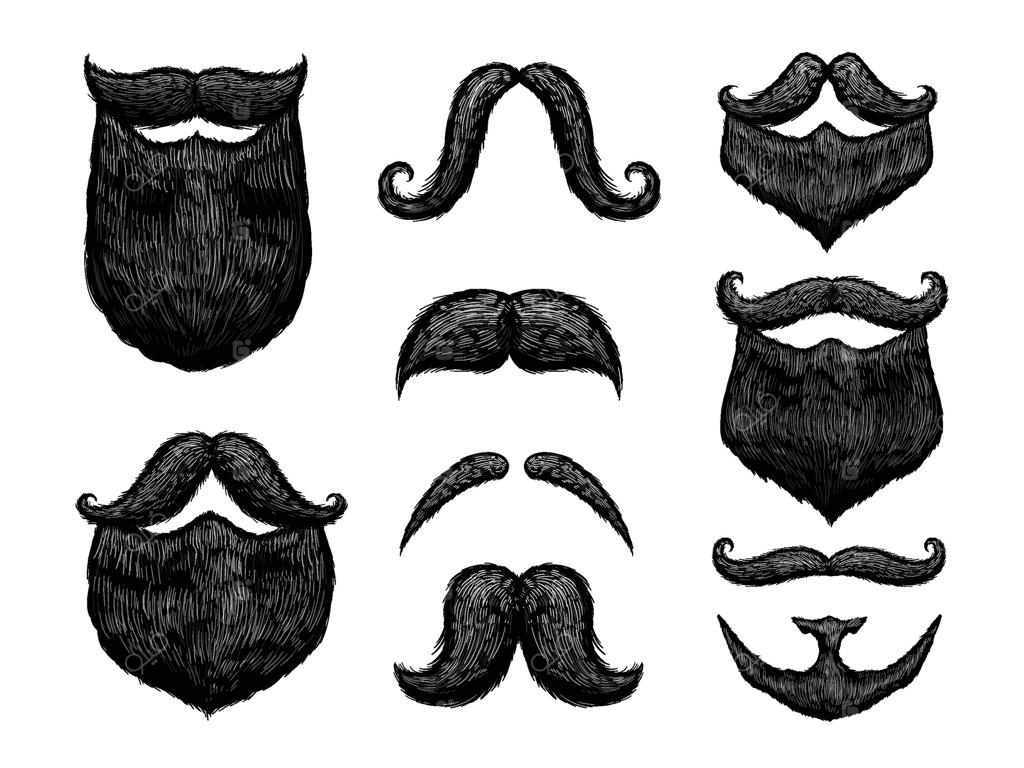 طرح سبیل و ریش مشکی: مجموعه‌ای از سبک‌های قدیمی و دست‌ساز برای آقایان.