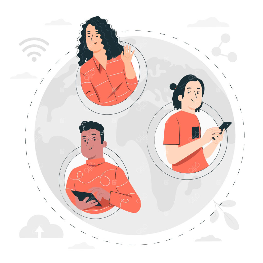 تصویری از مفهوم دنیای متصل