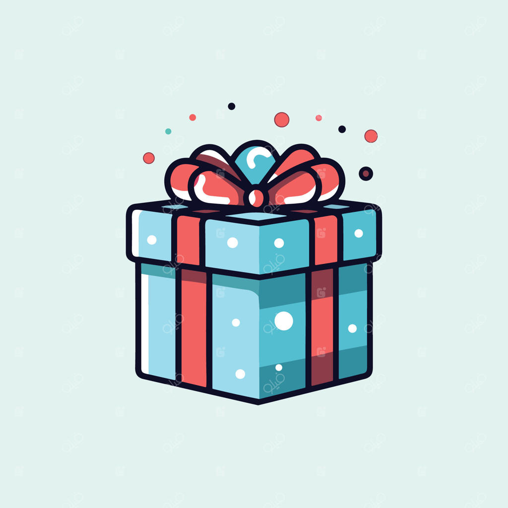 تصویر کلیپ آرت جعبه هدیه شخصی‌سازی‌شده