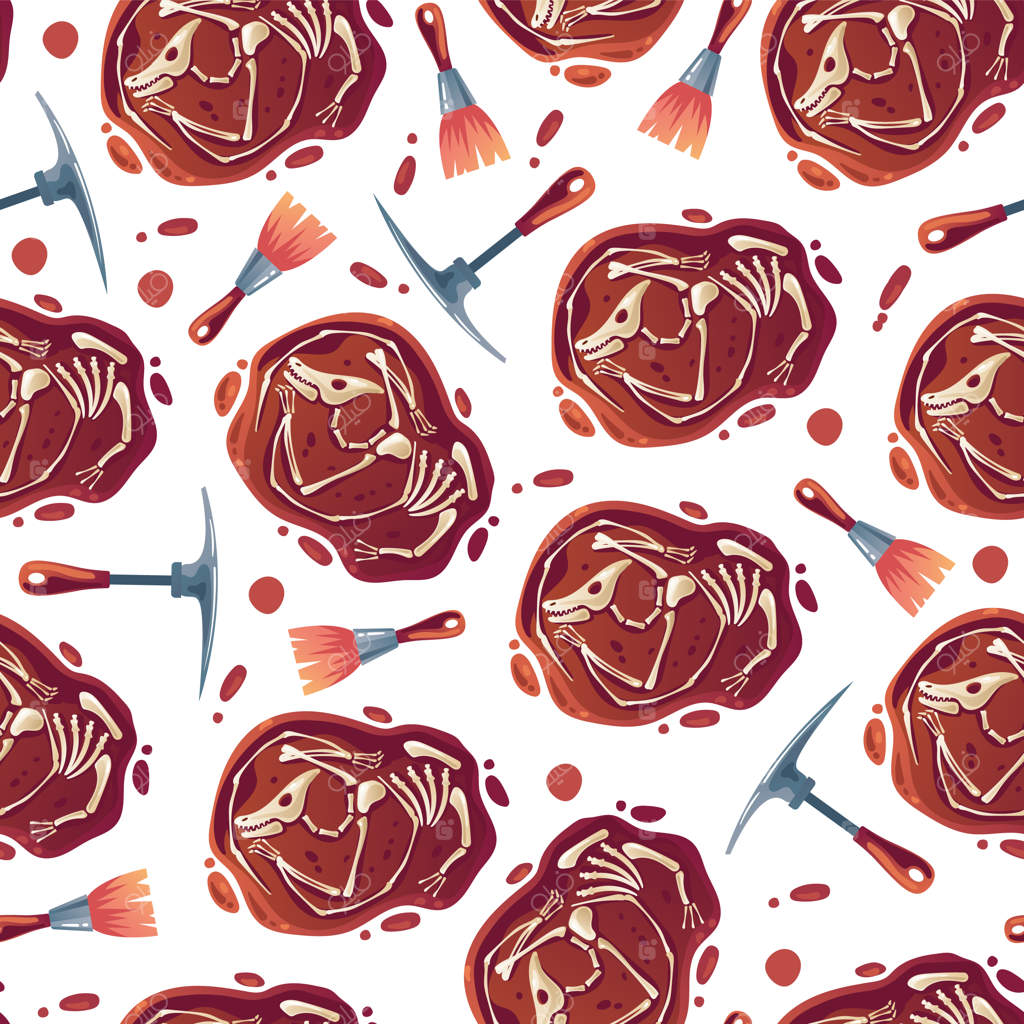 طرح و الگوی پوشش فسیل دایناسور: عنصر طراحی و تصویرسازی