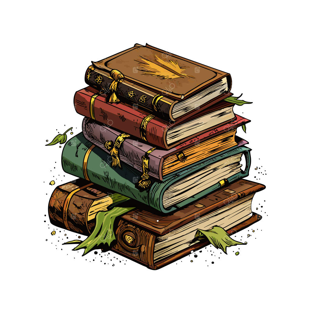 تصویرسازی مفهومی برداری از چیدمان کتاب‌ها