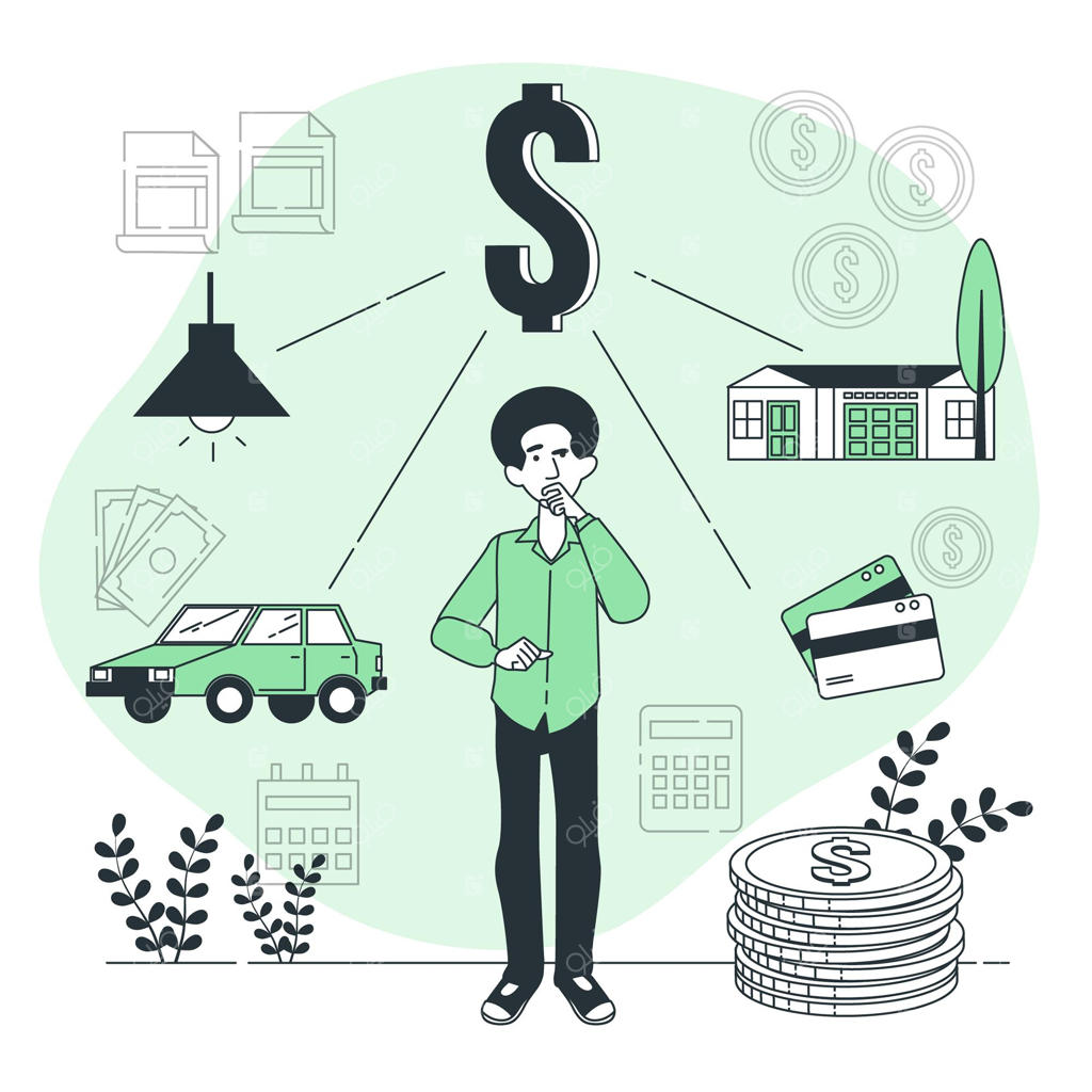 تصویرسازی مفهوم مالی شخصی