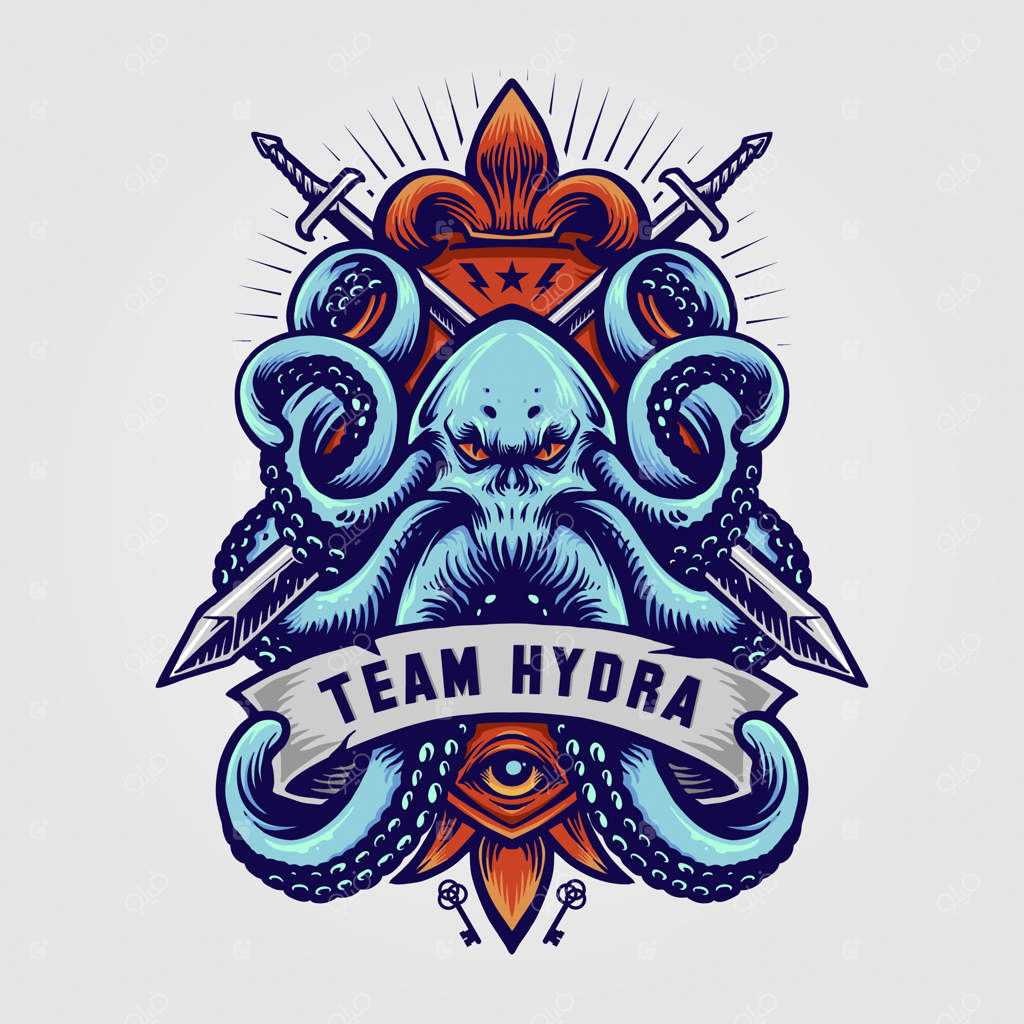 تصاویر لوگوی اختاپوس نظامی و نماد تیم هیدرا کراکن