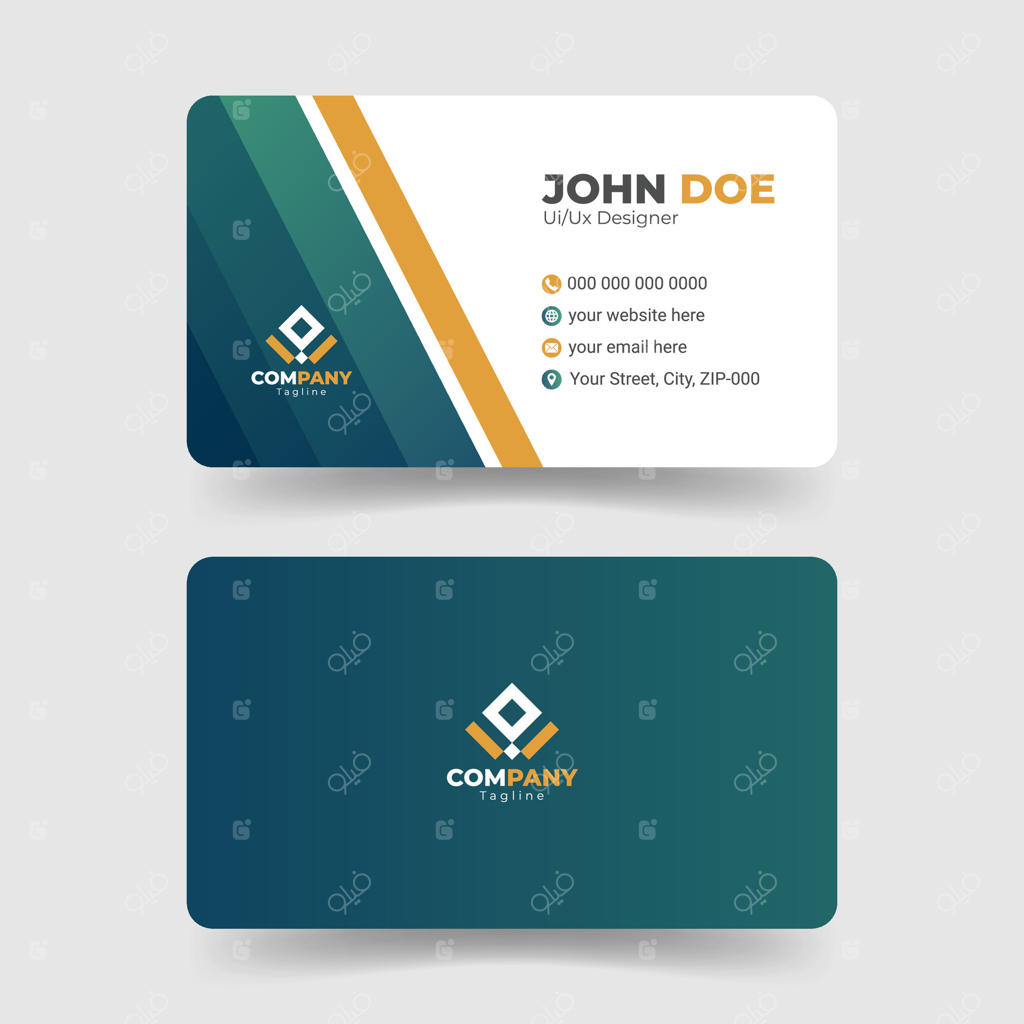 طراحی قالب کارت ویزیت شیک و زیبا