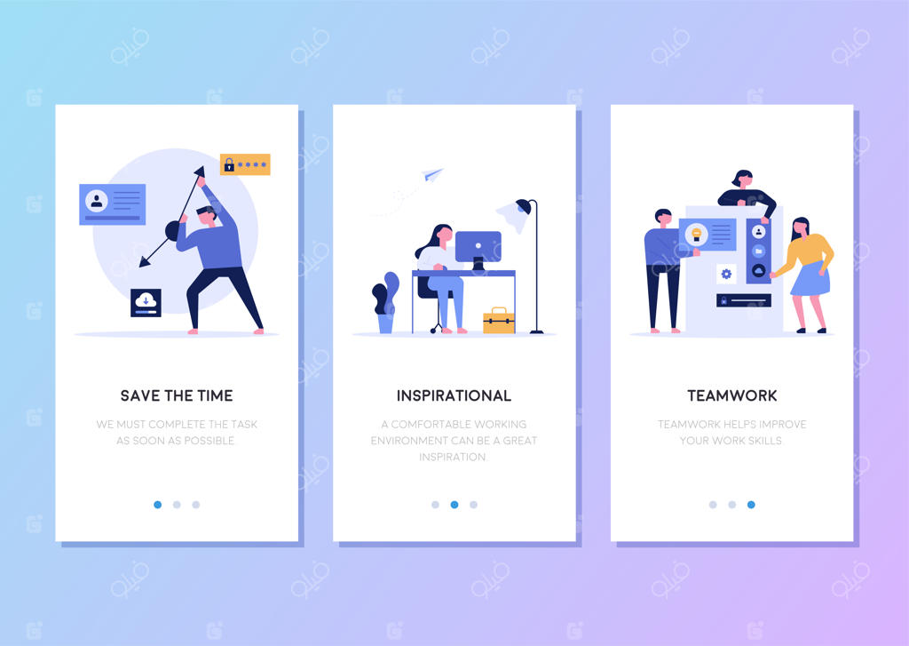 طراحی قالب صفحه وب موبایل مرتبط با کسب‌وکار شرکت.