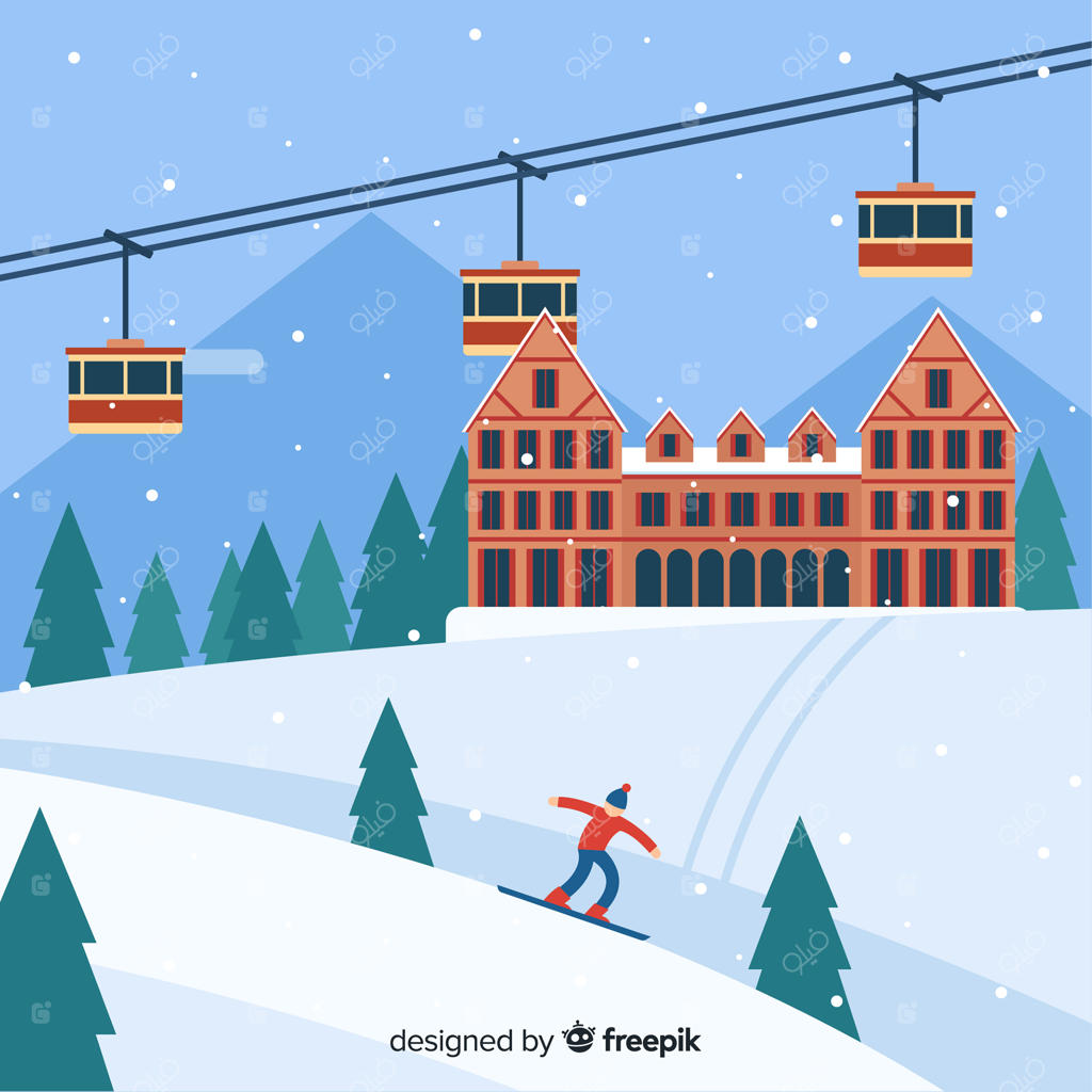 پس‌زمینه ایستگاه اسکی