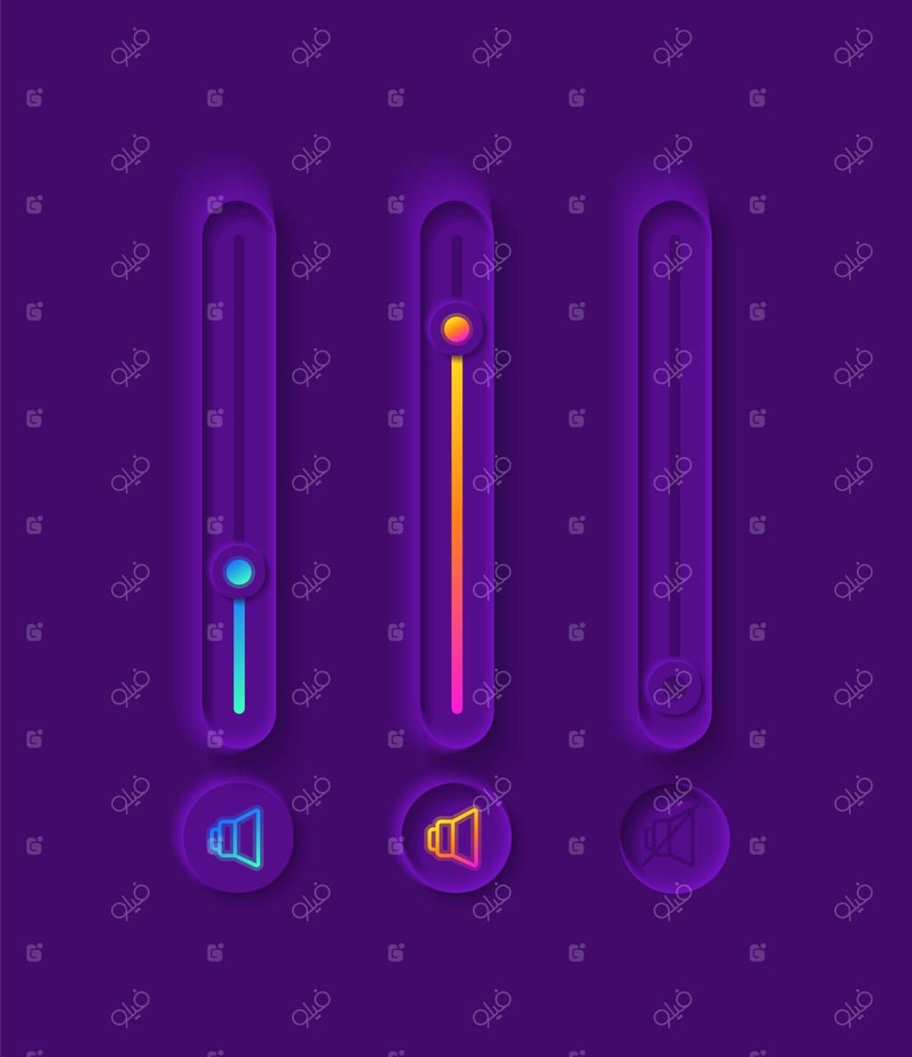 کیت اجزای رابط کاربری نوار تنظیم صدا