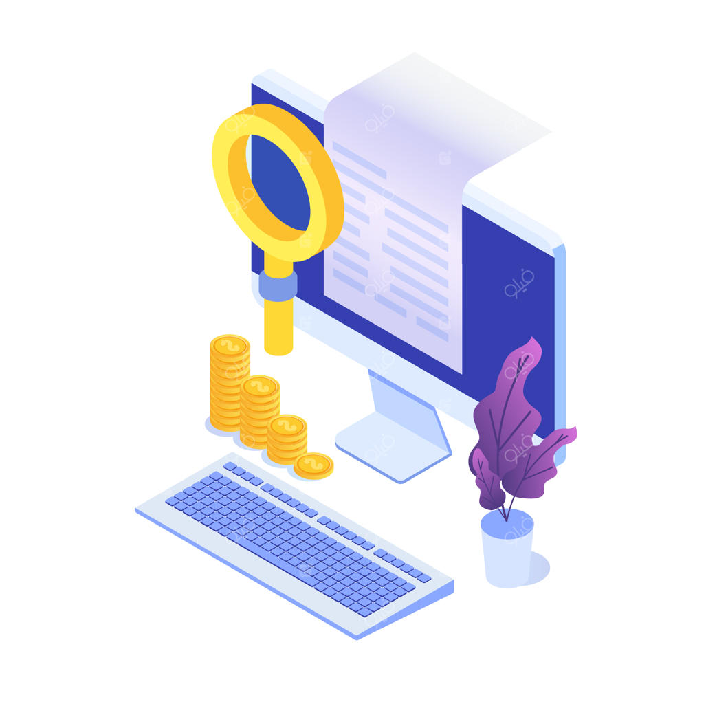 قبض دیجیتال، رسید یا فاکتور الکترونیکی به صورت ایزومتریک. خرید آنلاین.