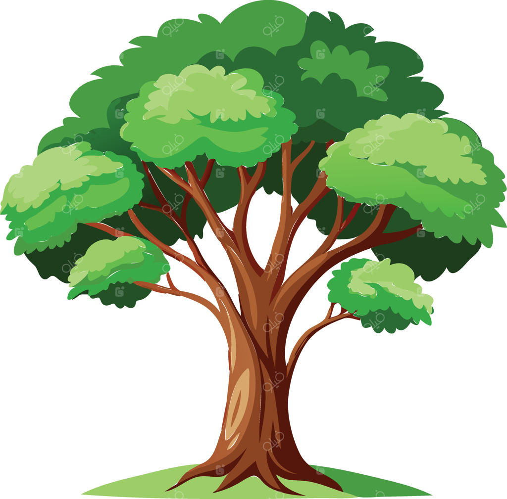 درخت سرسبز موجود در فایل EPS