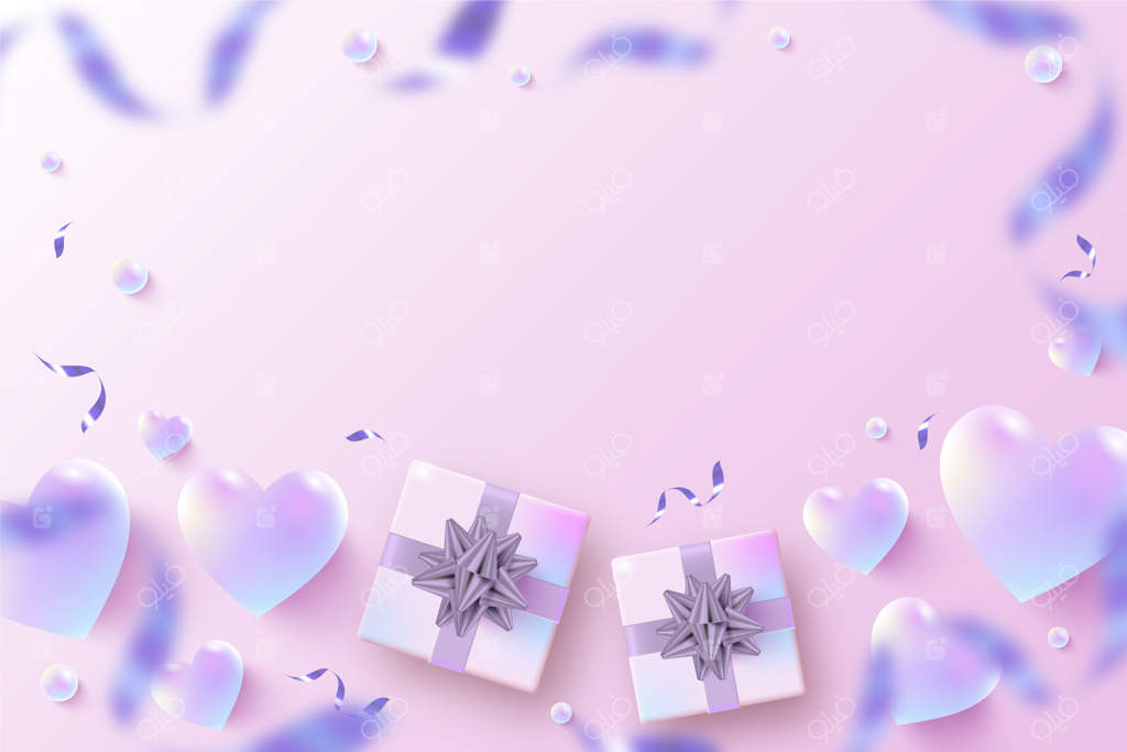 زمینه ولنتاین با گرادیانت رنگی