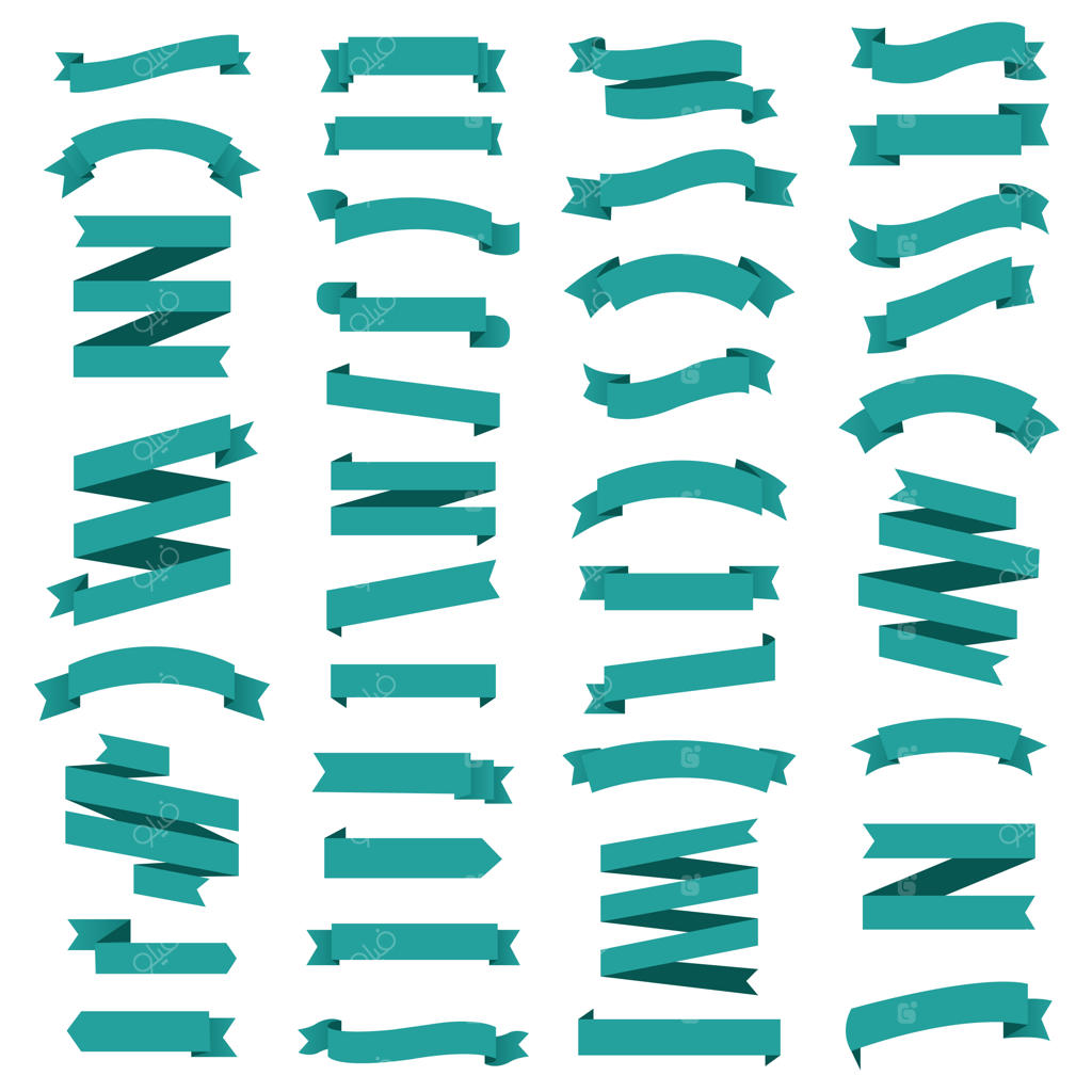 مجموعه روبان‌های نعنایی جدا شده