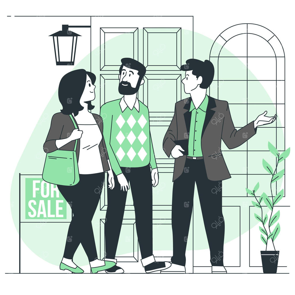 تصویرسازی مفهوم مشاور املاک