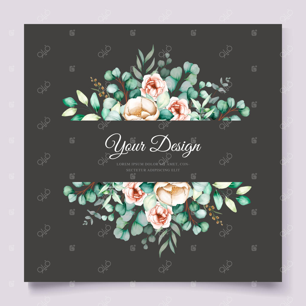 ست دعوت عروسی با تم اکالیپتوس