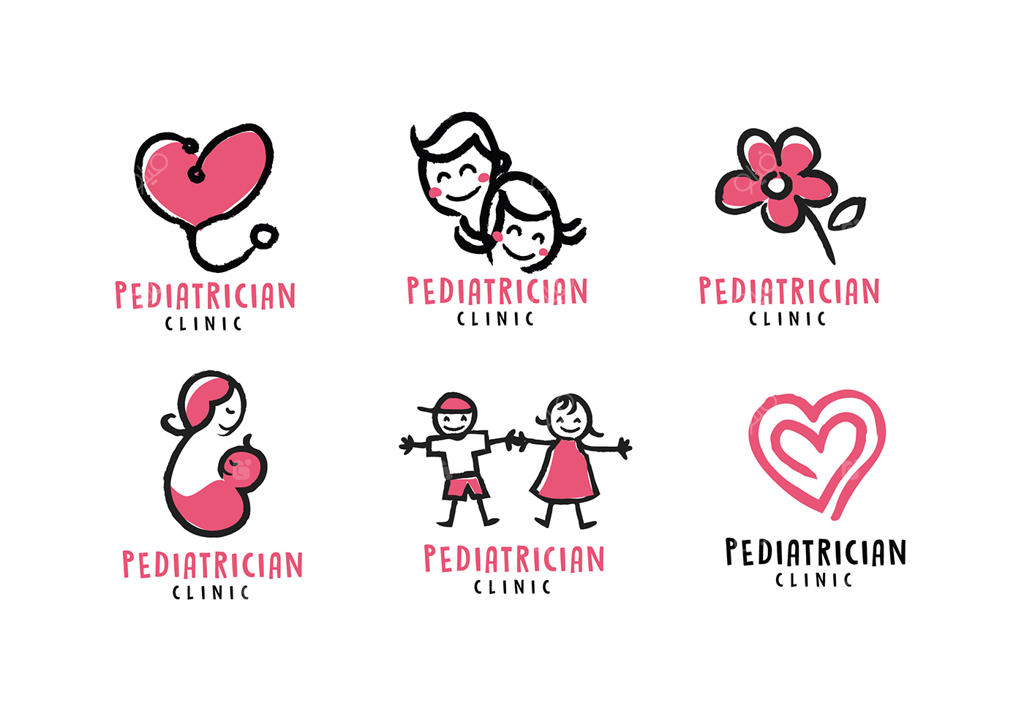 وکتور رایگان لوگوی پزشک کودکان