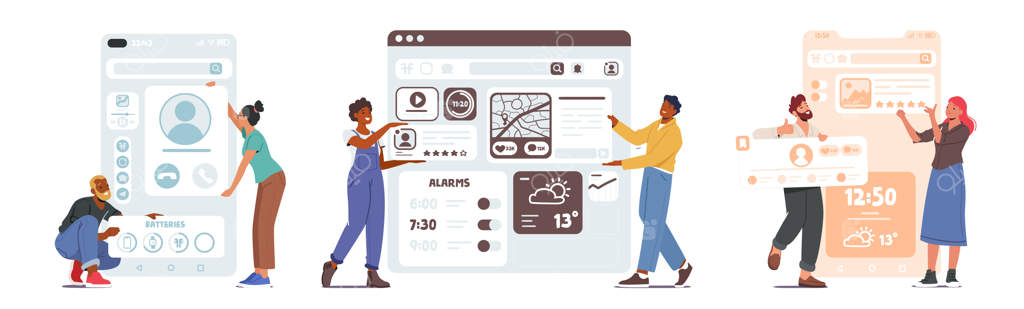 توسعه شخصیت طراحان رابط کاربری: طراحی صفحه وب با عناصر بصری و ایجاد محتوای گرافیکی