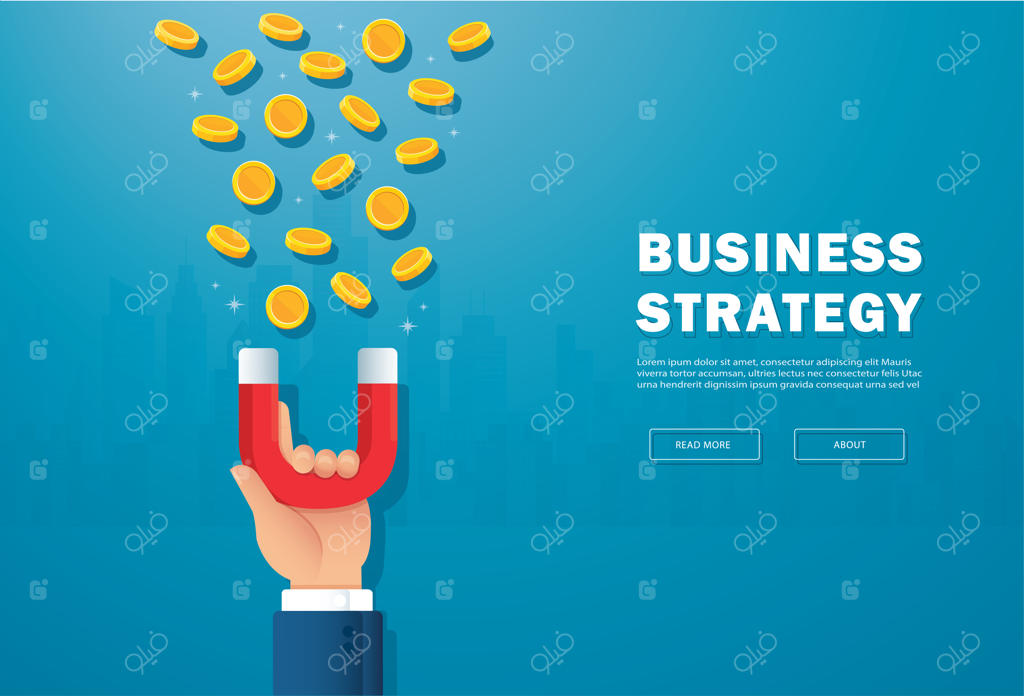 دست مغناطیسی که پول جذب می‌کند