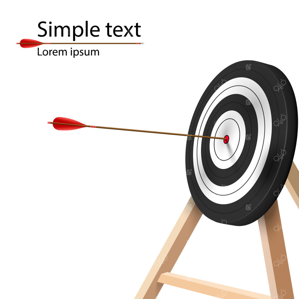 پیکان قرمز به هدف می‌خورد.