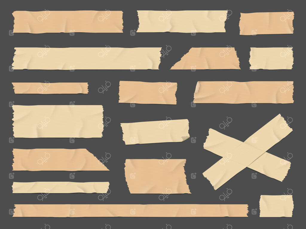 نوار چسبی چروکیده، نوارهای چسبنده