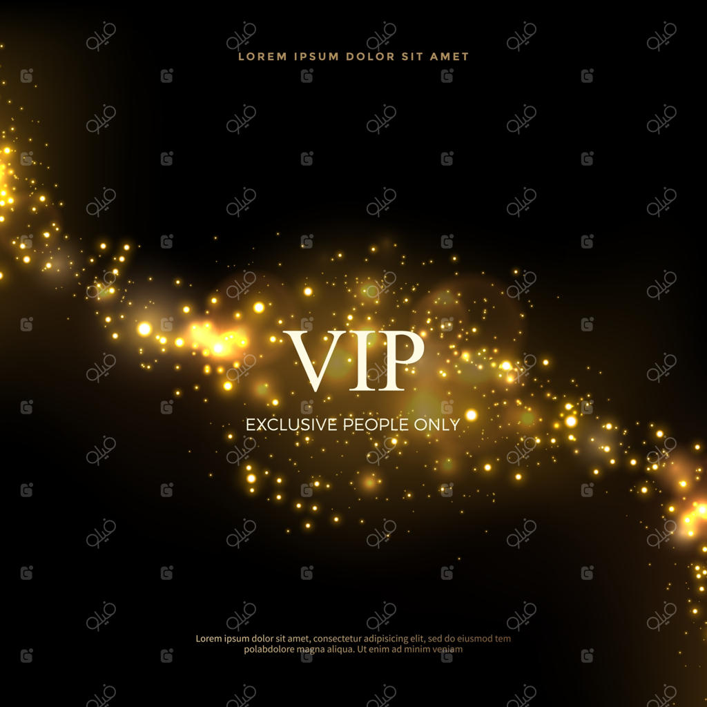 زمینه انتزاعی با درخشش طلایی