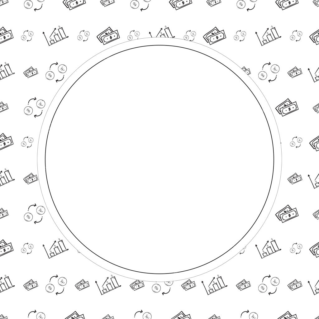 پس‌زمینه کادر طرح دستی و دودل با موضوع پول و پرداخت