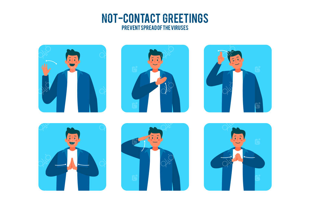 مفهوم احوال‌پرسی بدون تماس