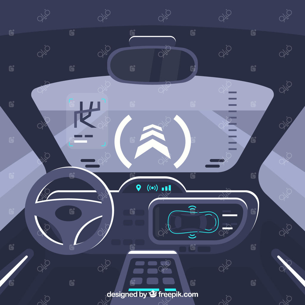 نمای داخلی خودروی مستقل آینده‌نگر با طراحی ساده