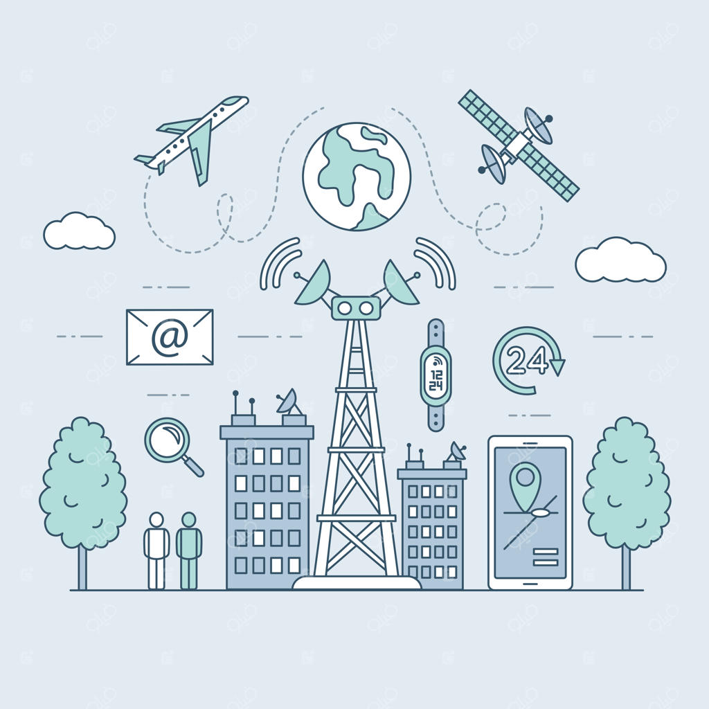 دکل مخابراتی یا دکل ارتباطات سیار در چشم‌انداز شهری