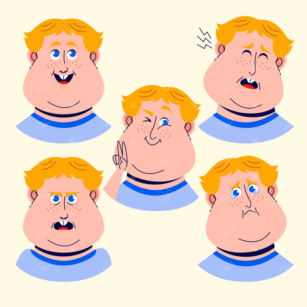 تصویرسازی چهره‌های شخصیت در طراحی تخت