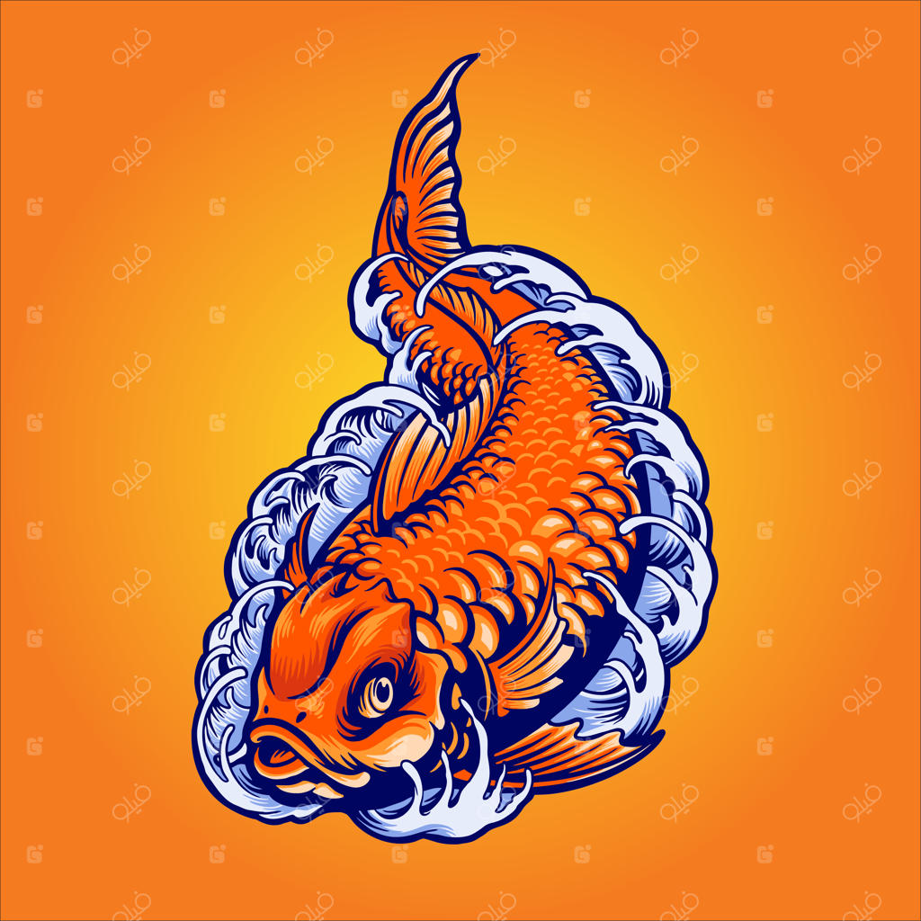 تصویری از ماهی طلایی ژاپنی