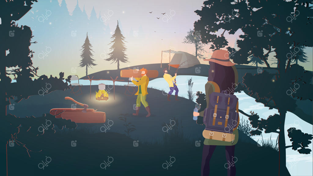 کمپ جنگلی و استراحت در جنگل با چادر