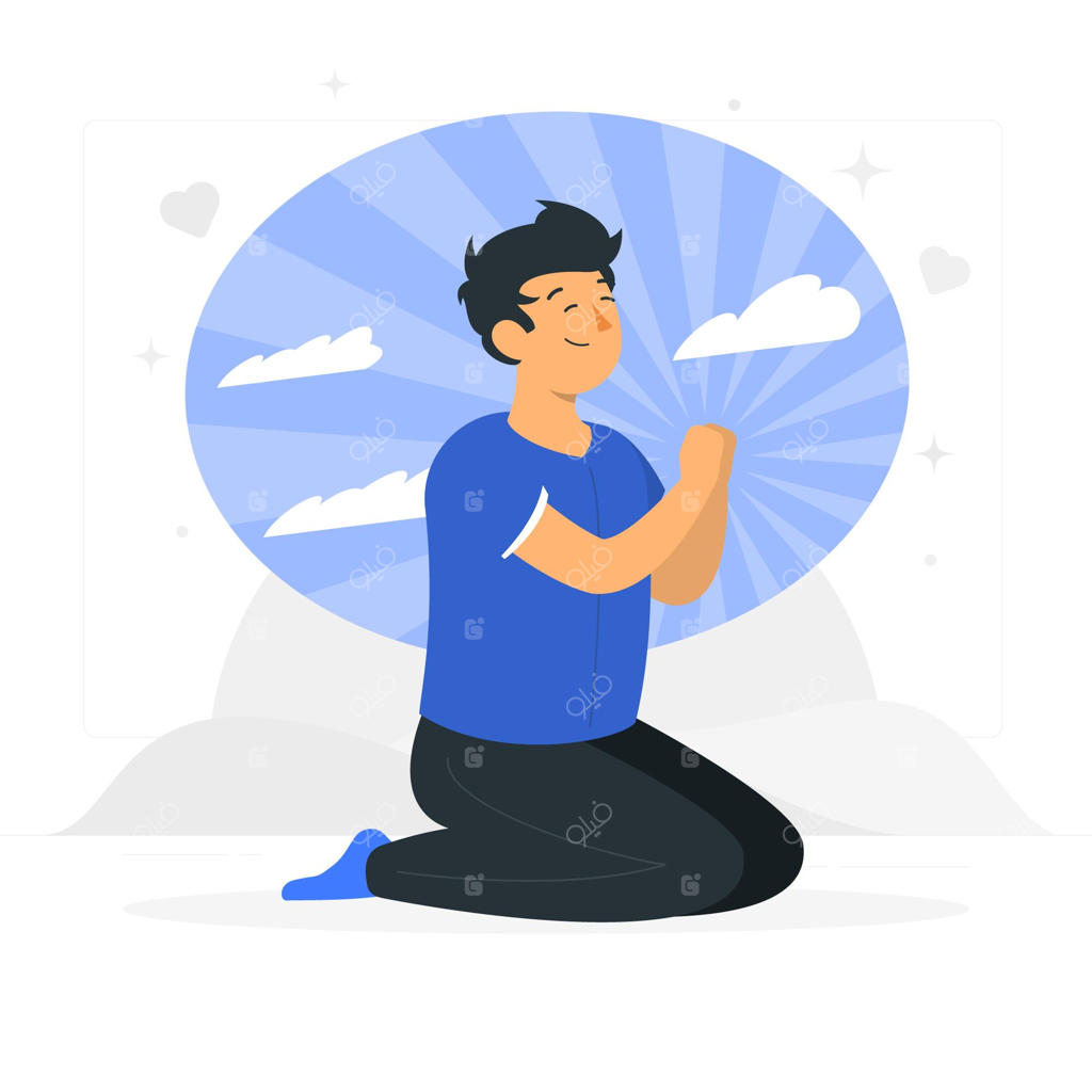 تصویرسازی مفهوم دعا