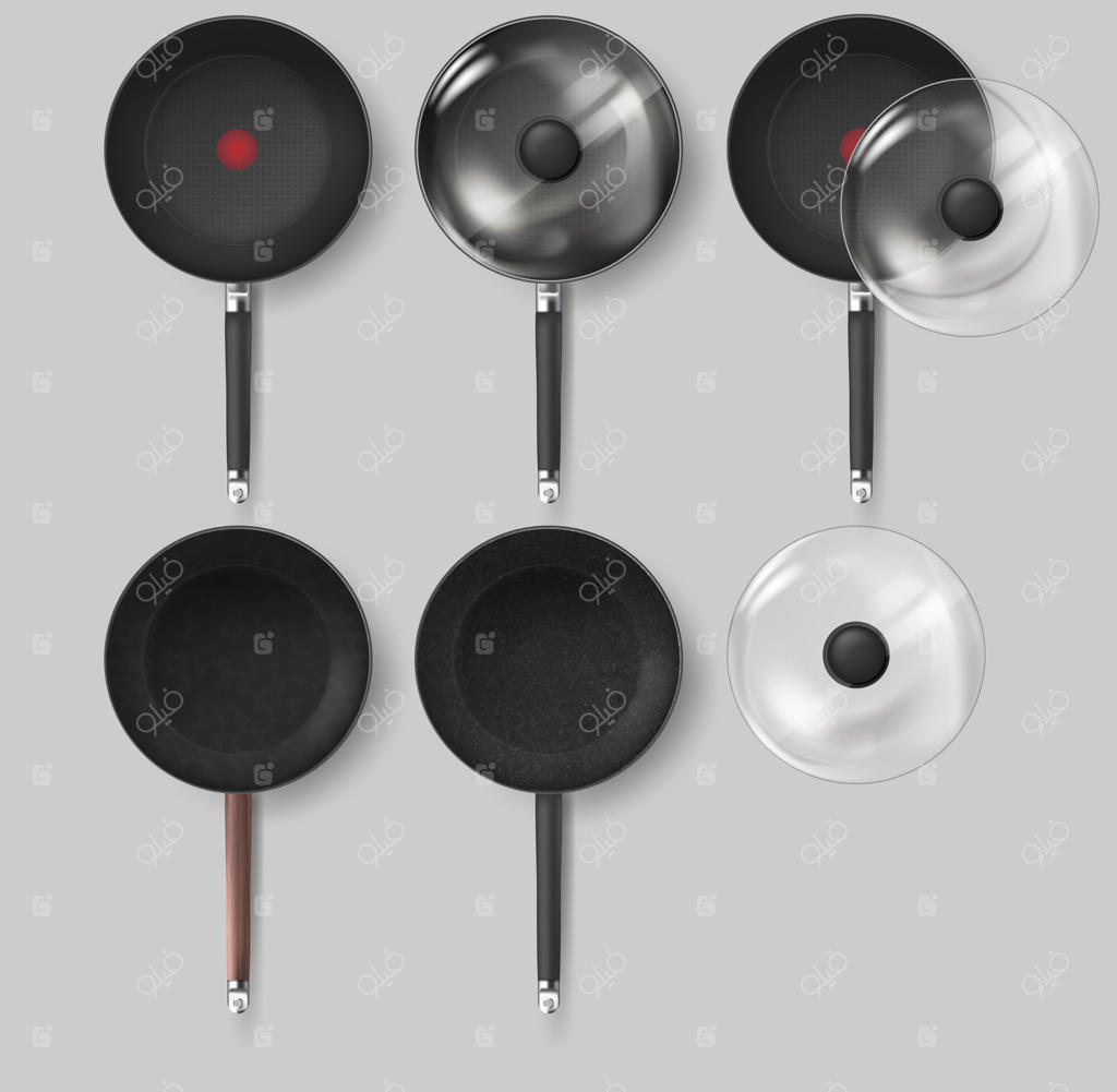 ماهیتابه کلاسیک واقع‌گرایانه با درب شیشه‌ای و دسته