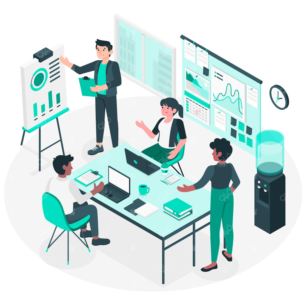 تصویر مفهومی از محیط اداری