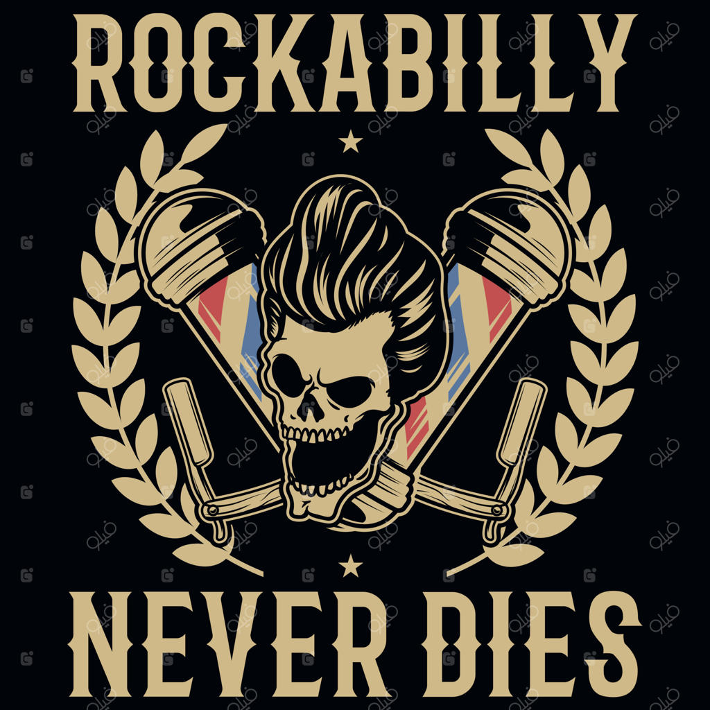 طراحی تی‌شرت با طرح قدیمی آرایشگاه