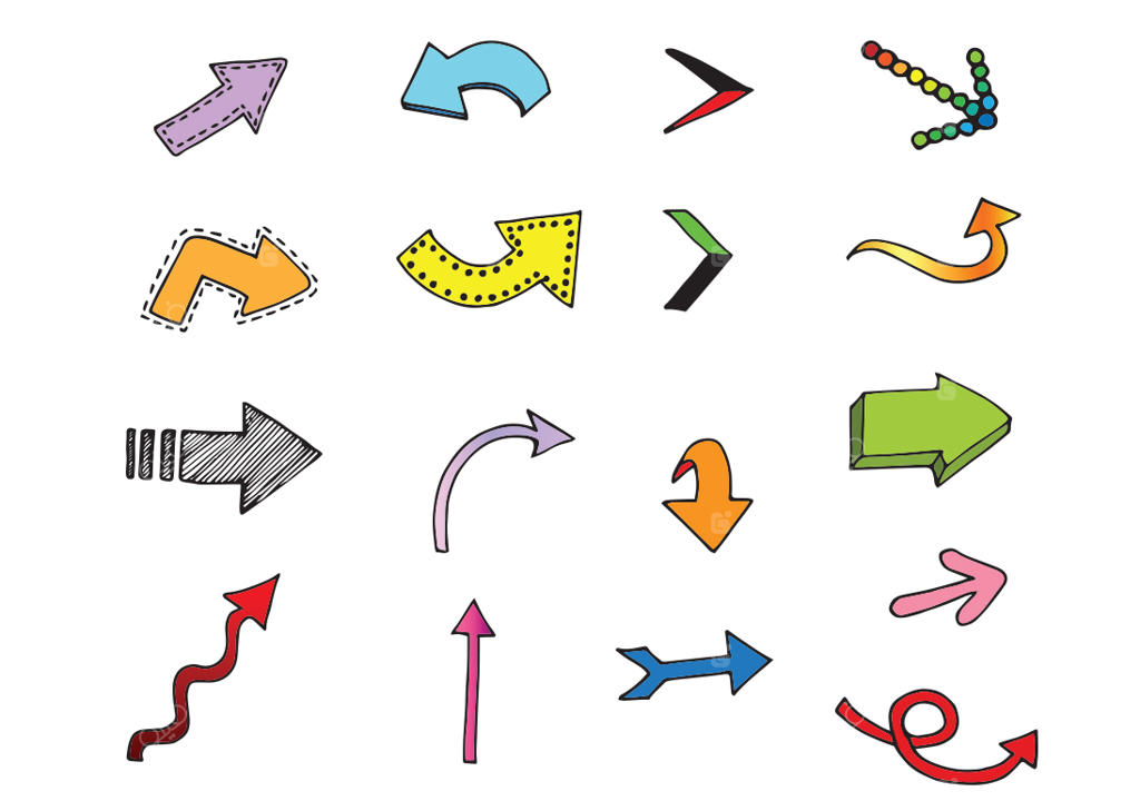 فلش‌های وکتور رایگان