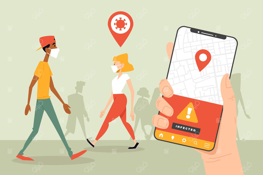 طرح اپلیکیشن ردیابی مکان ویروس کرونا