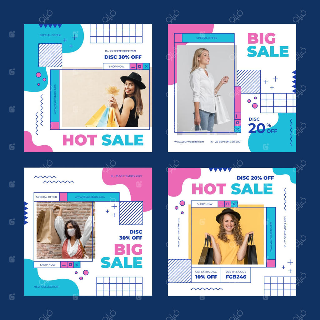 پک پست اینستاگرام برای فروش با عکس