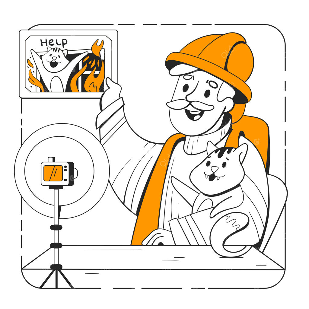 روایت آتشنشان از نجات گربه از آتش