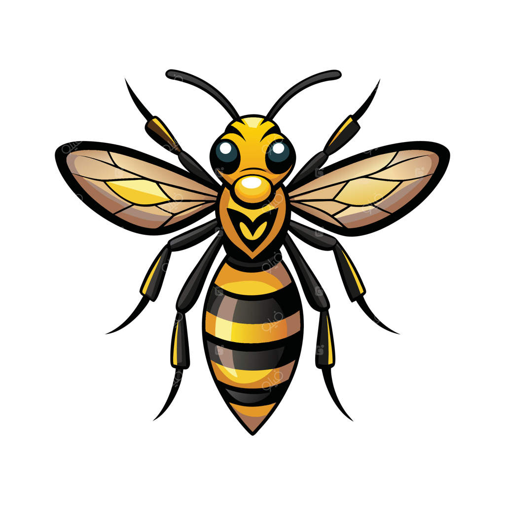 زنبور بامزه در باغچه