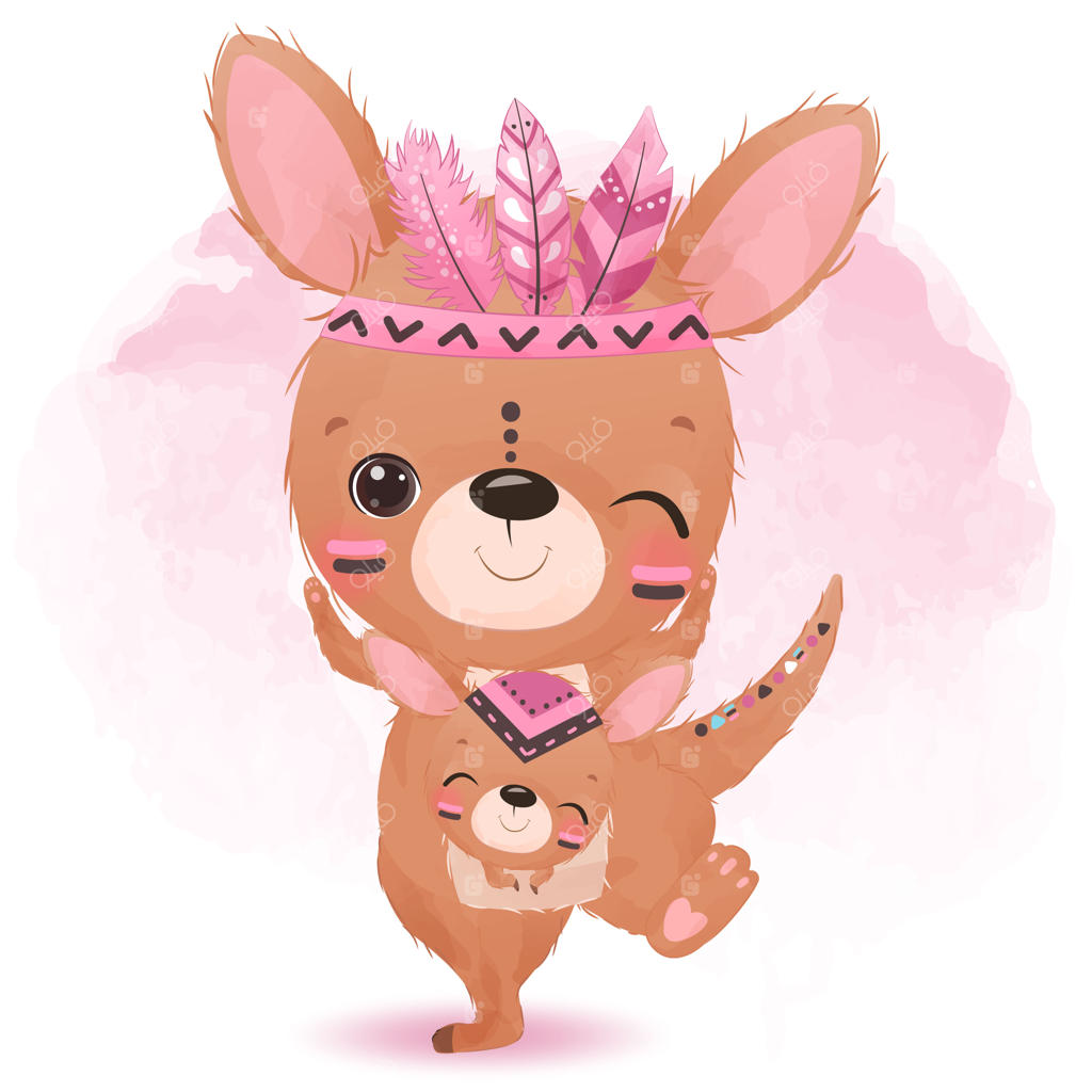 کانگوروی بامزه از سری طرح‌های قبیله‌ای