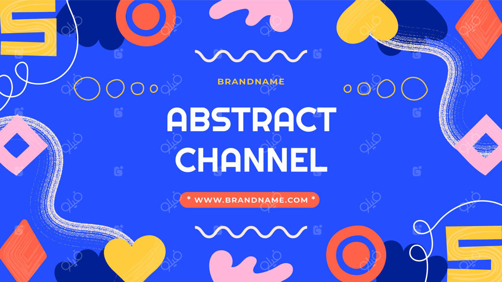 تصویر بندانگشتی یوتیوب با طرح‌های انتزاعی دستی کشیده‌شده