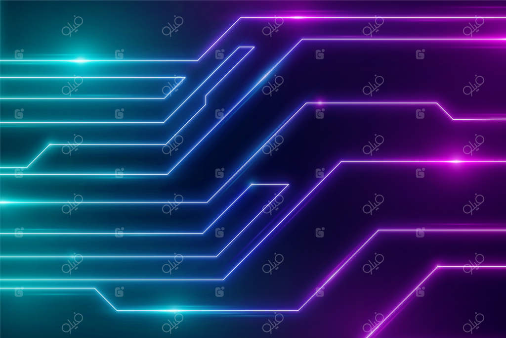 زمینه‌ای آینده‌نگر با مدارهای نور نئون