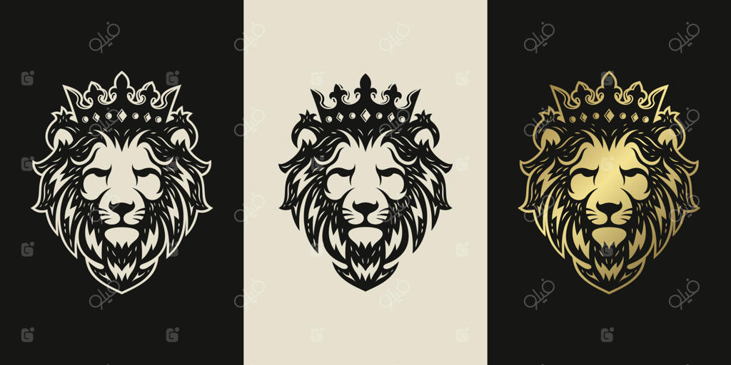 قالب وکتور لوگوی لوکس شیر شاه